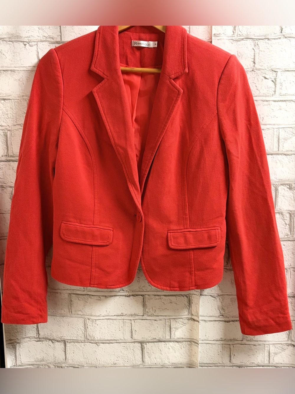 Women’s Size 10 Salmon/Orange Dress Blazer by Revolution